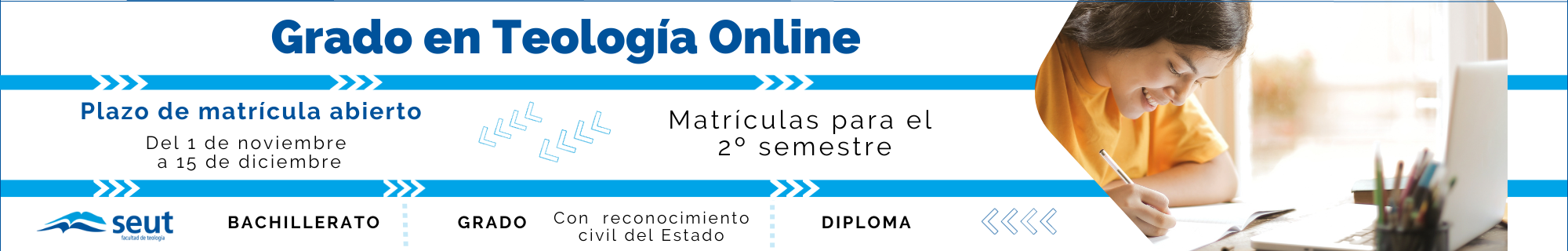 Segundo período de matrícula Facultad de Teología SEUT 2023-2024
