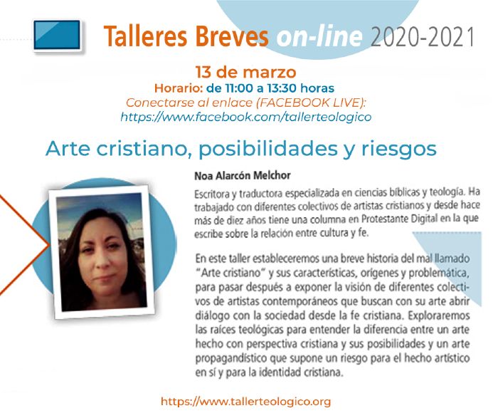 Taller Breve con Noa Alarcón Melchor el 13 de marzo