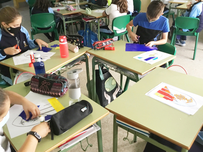 Cumpleaños del colegio en Primaria