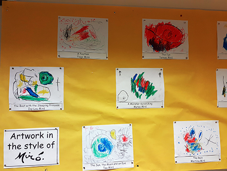 Proyecto Miró en 3 años de Infantil El Porvenir
