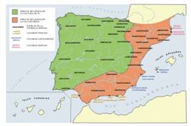 "Mapa de las reas de influencia de Celtas e beros en la Pennsula Ibrica"