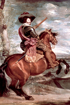 "Retrato ecuestre del Conde-Duque de Olivares, de Velzquez"