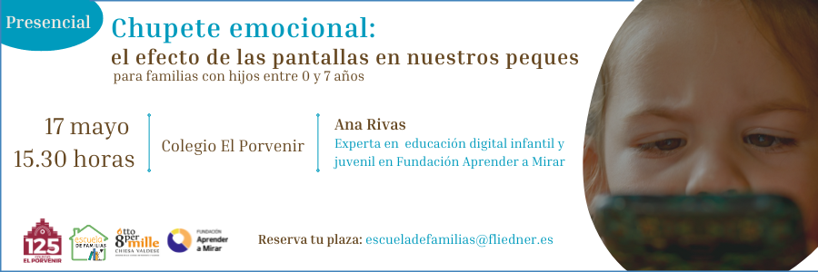 Escuela de Familias online celebra el taller  “Chupete emocional: el efecto de las pantallas en nuestros peques”