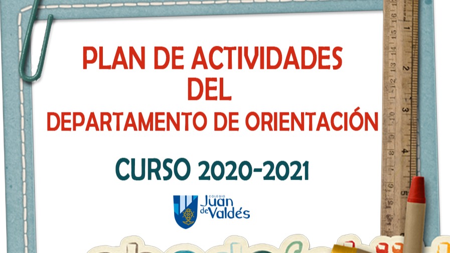 Ya tenemos el Plan de Actividades del Departamento