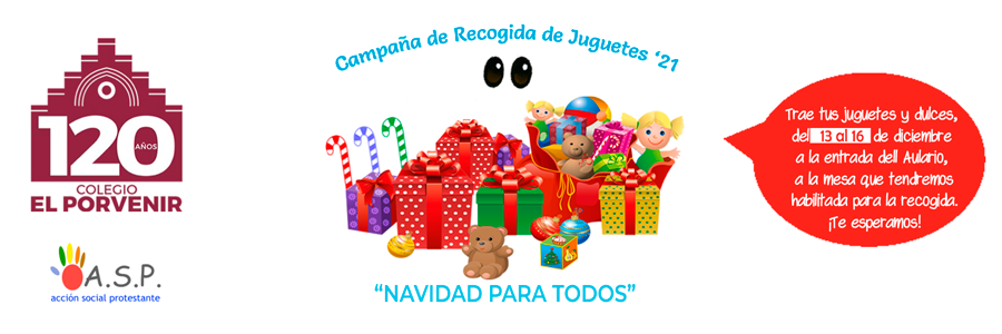 Campaña de recogida de juguetes y dulces navideños: "NAVIDAD PARA TODOS"