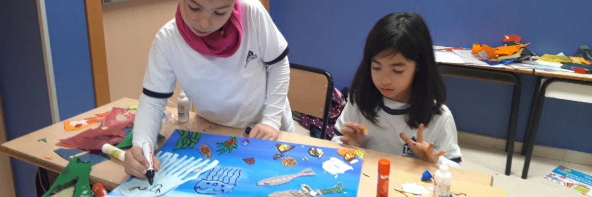 Taller:  "Arte en el fondo del mar" con 3º Primaria