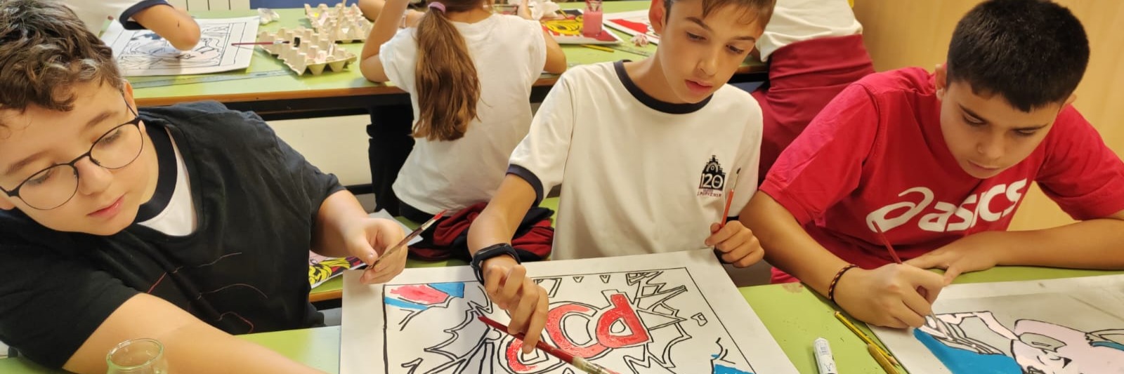 6º Primaria: taller sobre la vida y la obra del artista del Pop Art Roy Lichtenstein