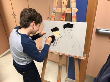 Los alumnos de 4º de Primaria han realizado un taller en el colegio sobre la vida y obra de Honoré Daumier