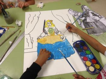 Los alumnos de 3º de educación primaria han realizado en el colegio un taller sobre la vida y obra del pintor Diego de Velázquez