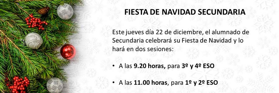 Fiesta de Navidad en Secundaria