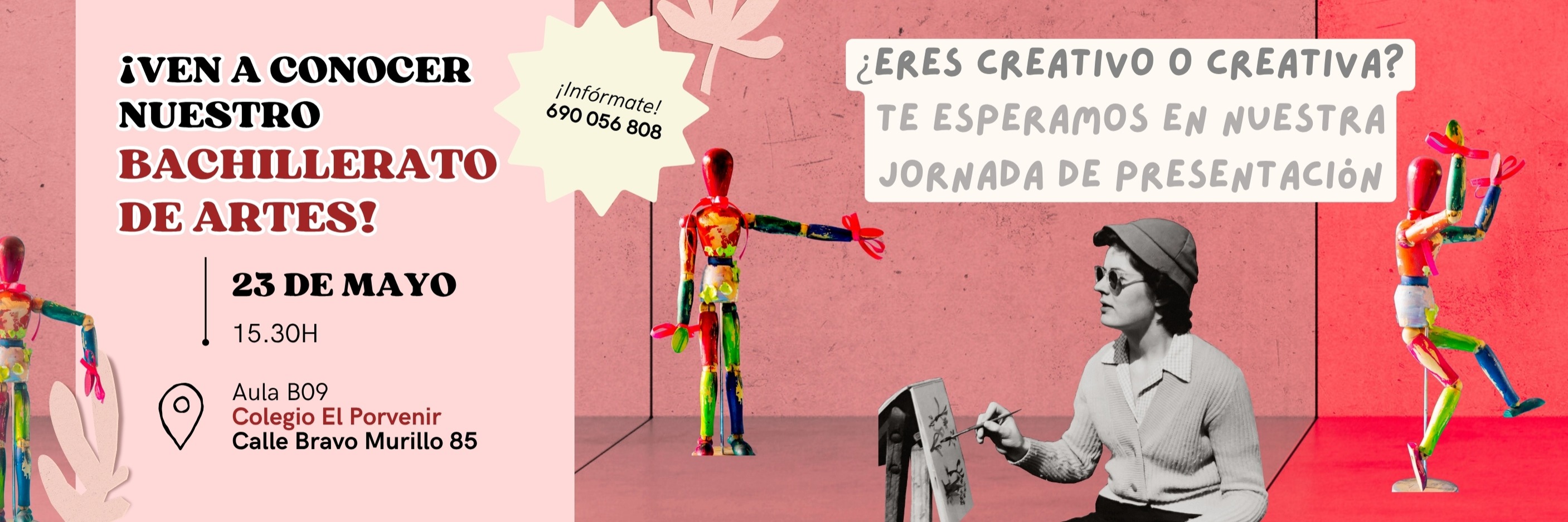 Puertas Abiertas: inaguramos modalidad de Artes (Artes Plásticas, Imagen y Diseño) en la etapa de Bachillerato