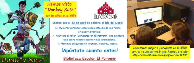 Actividades Día del Libro sobre Cervantes