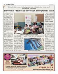 Chamberí, mediante los medios de comunicación locales, se hace eco del proyecto educativo de El Porvenir y su 120 cumpleaños