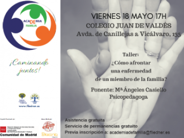 Academia de Familia te invita al taller “¿Cómo afrontar una enfermedad de un miembro de la familia?” 