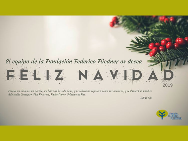 Felicitación Navideña Fundación Federico Fliedner