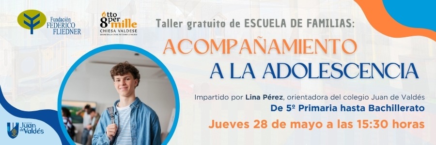 Taller de Escuela de Familias en Juan de Valdés sobre adolescencia