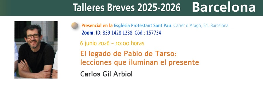 Próximo Taller Breve desde Barcelona, será presencial a las 10:00 horas y por Zoom