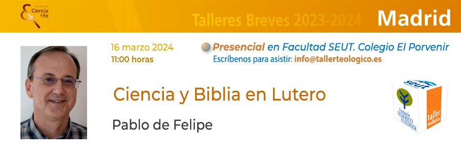 Próximo taller presencial con el Dr. Pablo de Felipe, profesor de nuestra Facultad